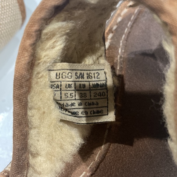 UGG Women's Leather Upper Fur lining Sandal Size 7 - Picture 5 of 7
